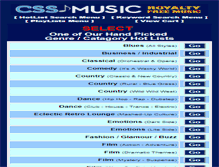 Tablet Screenshot of cssmusic.com
